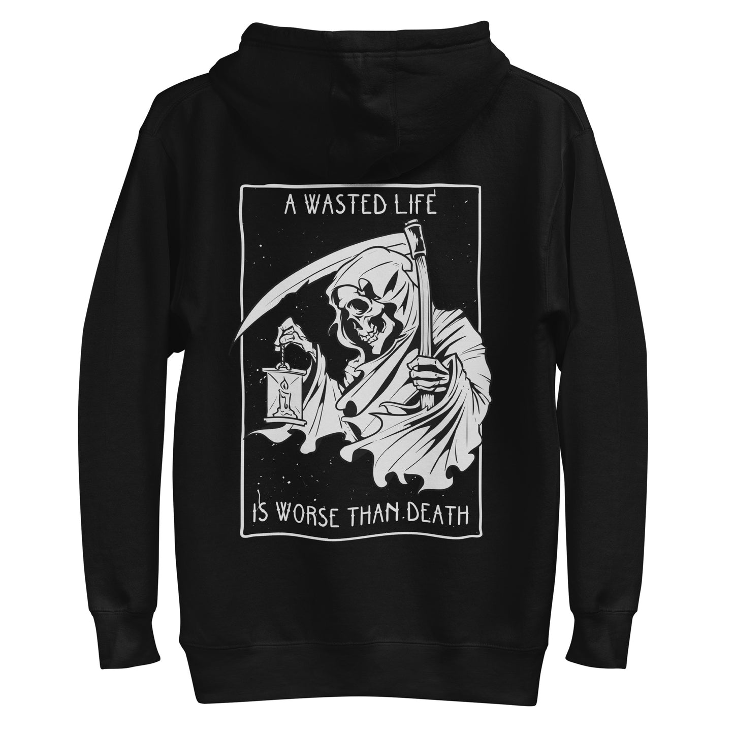 Sudadera con capucha de vida desperdiciada