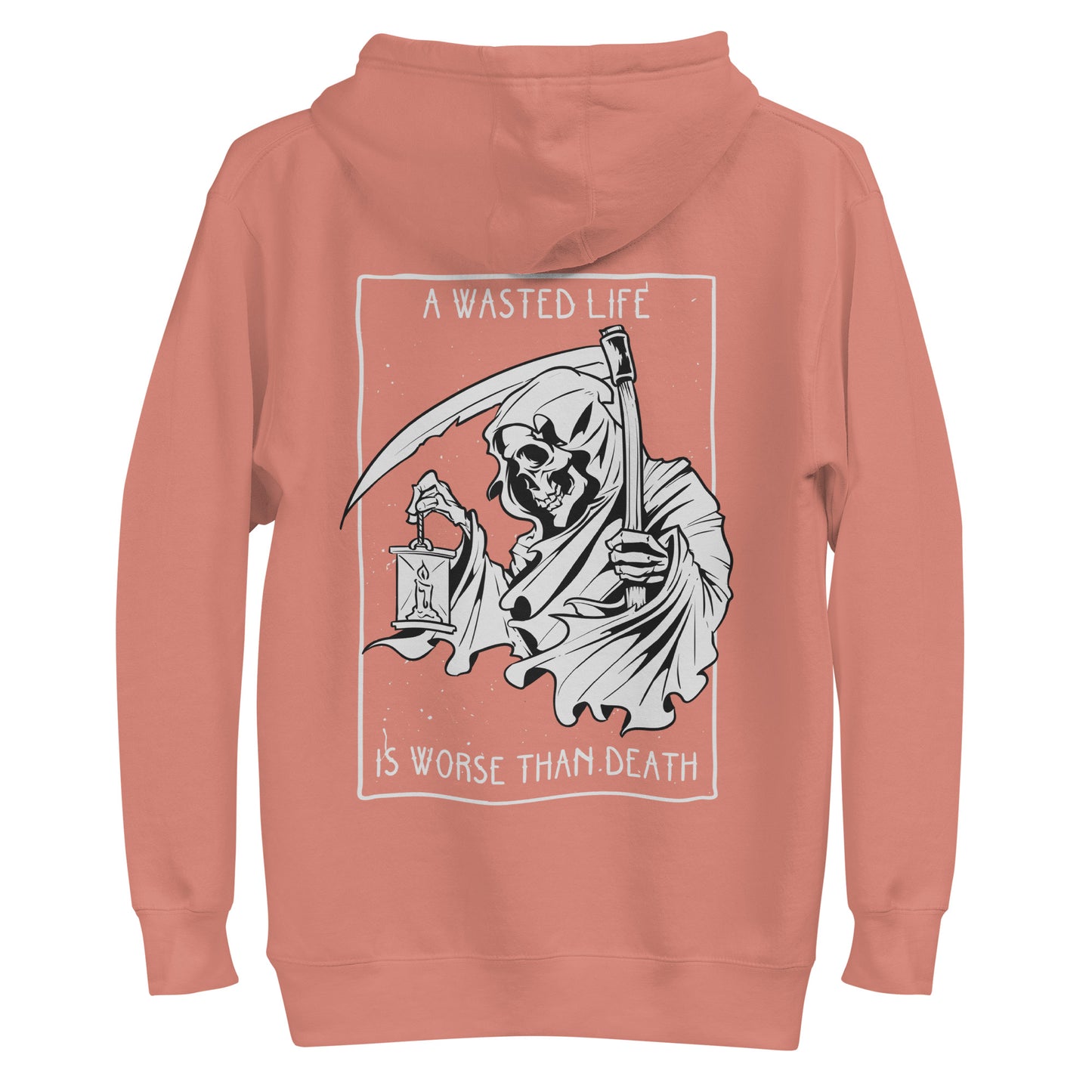 Sudadera con capucha de vida desperdiciada