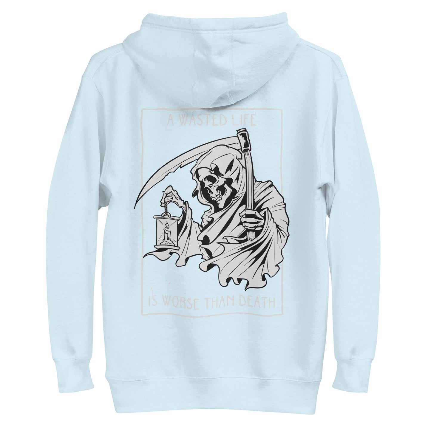 Sudadera con capucha de vida desperdiciada