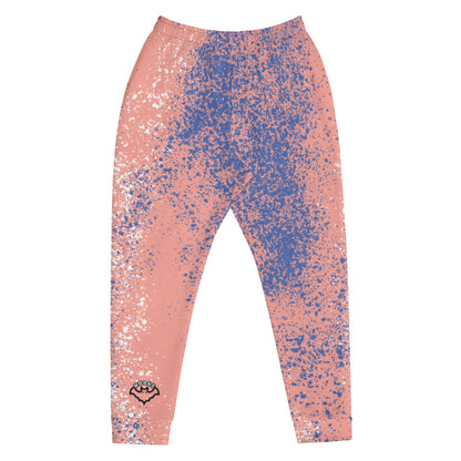 Joggers con salpicaduras rosas