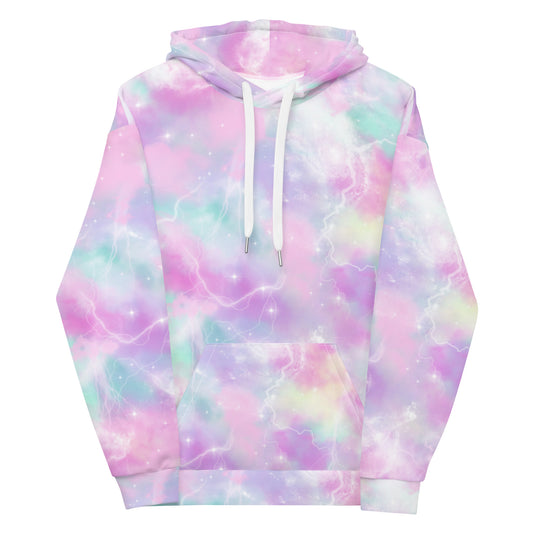 Sudadera con capucha de cielo pastel