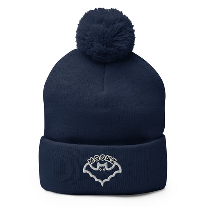 Gorro con pompón y logo