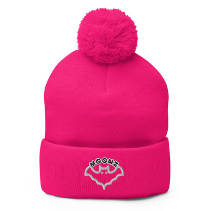 Gorro con pompón y logo