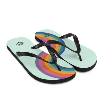 Rainbow Flip-Flops