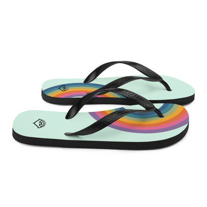 Rainbow Flip-Flops