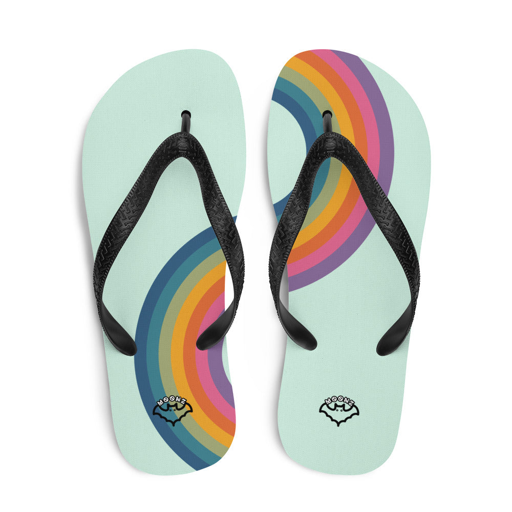 Rainbow Flip-Flops