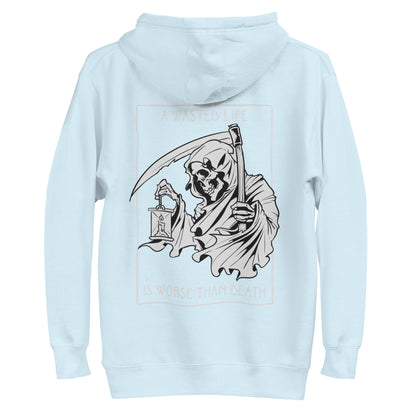 Sudadera con capucha de vida desperdiciada