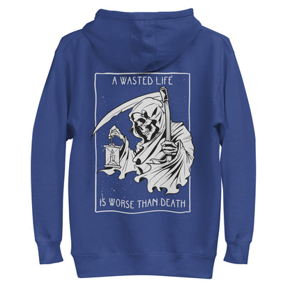 Sudadera con capucha de vida desperdiciada